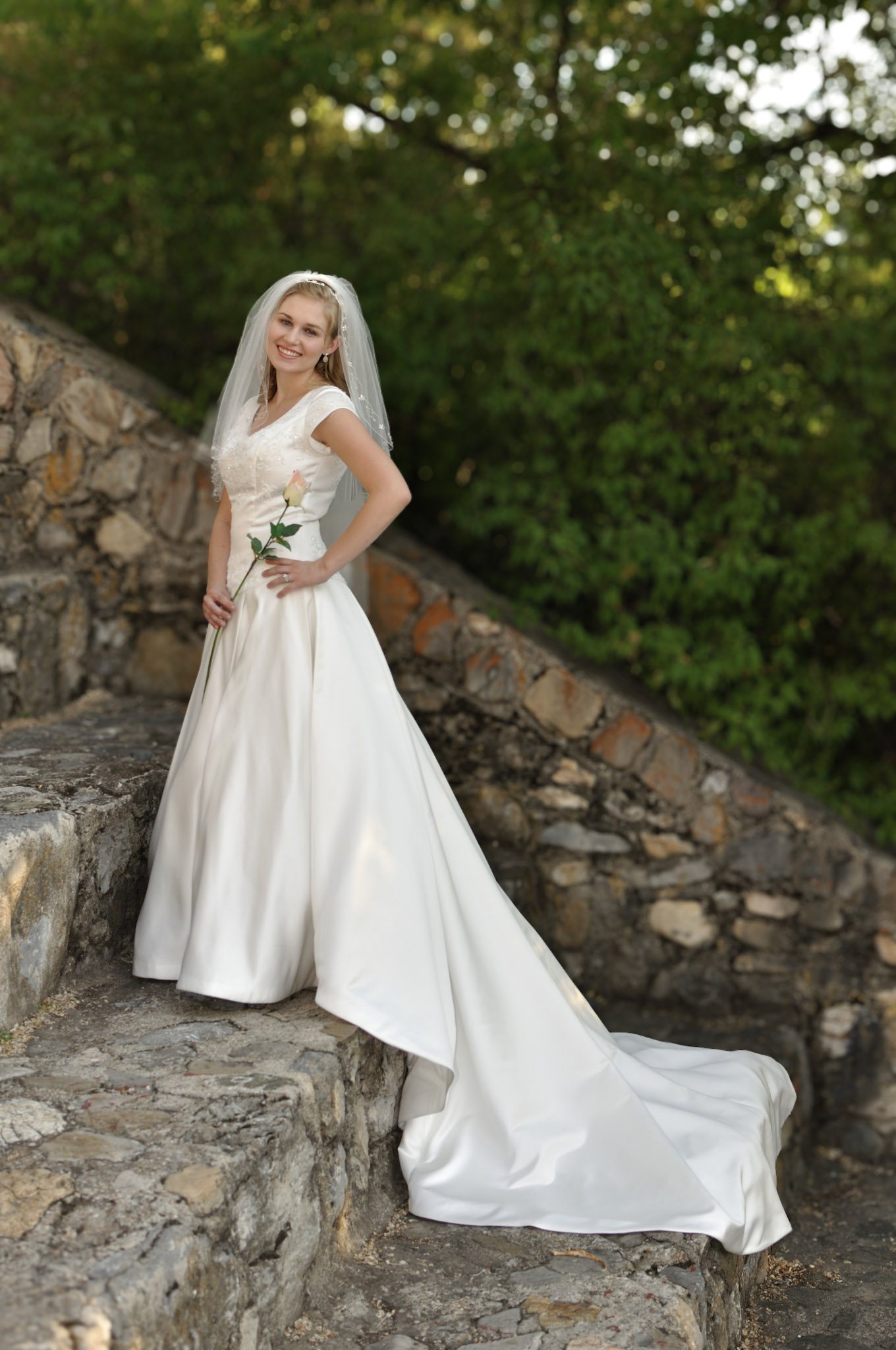 Utah Bridal Portrait Amphitheater 01 by Brad Ovard Photography