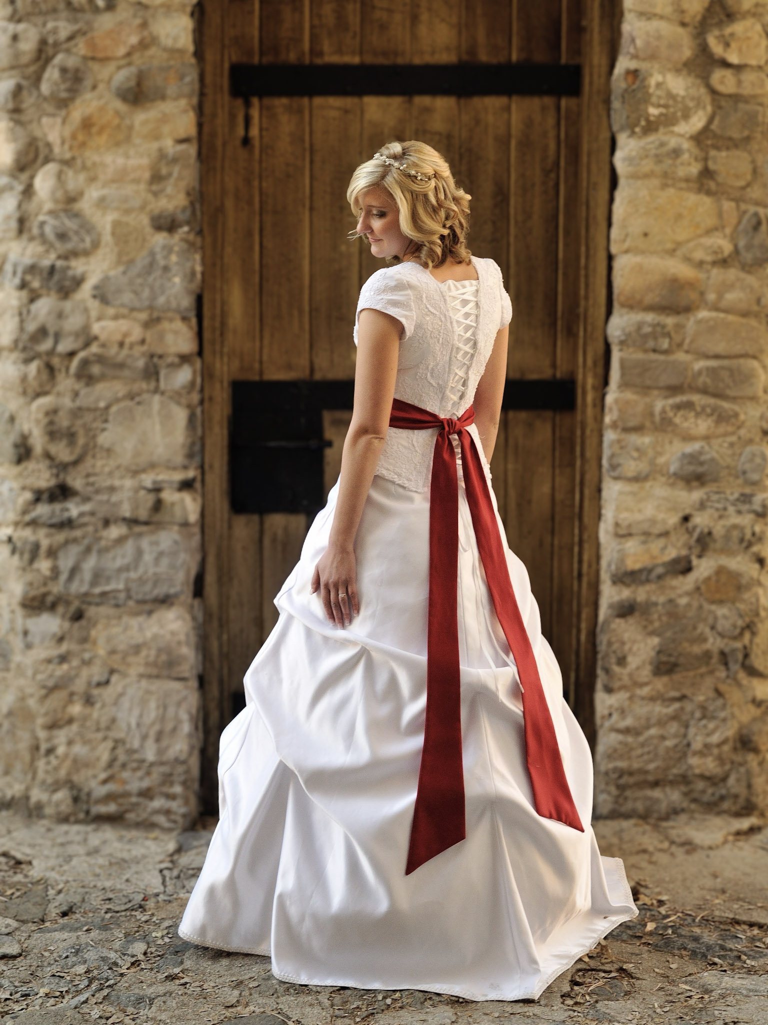 Utah Bridal Portrait Amphitheater 03 by Brad Ovard Photography