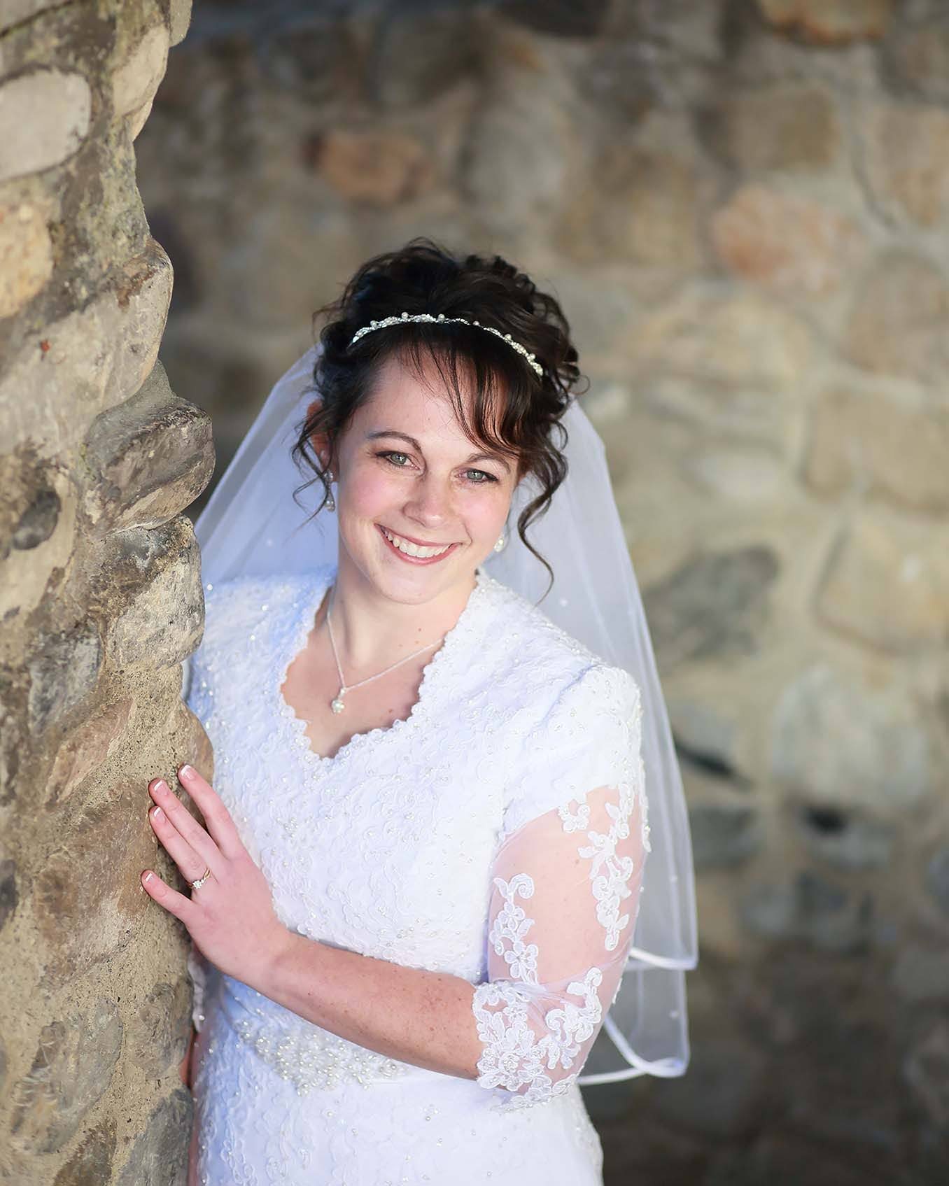 Utah Bridal Portrait Amphitheater by Brad Ovard Photography