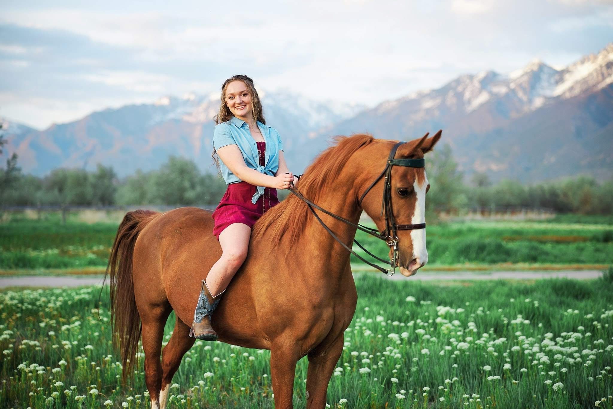 Utah Senior Portrait Horse 01 by Brad Ovard Photography