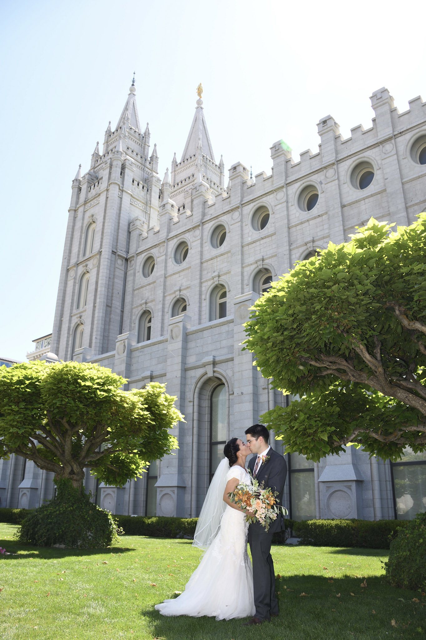 Salt Lake Temple Wedding 05 2 by Brad Ovard Photography