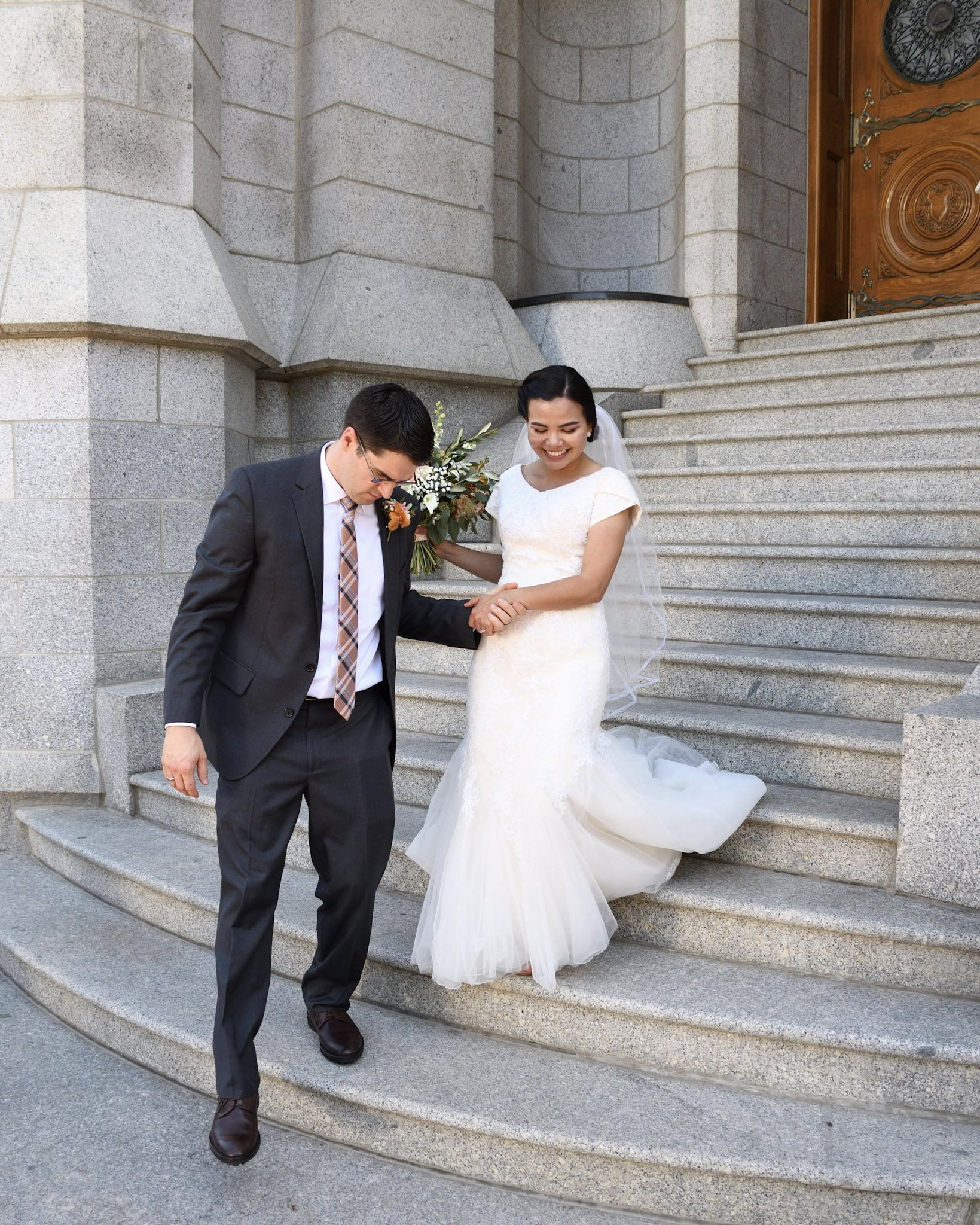 Salt Lake Temple Wedding 10 by Brad Ovard Photography