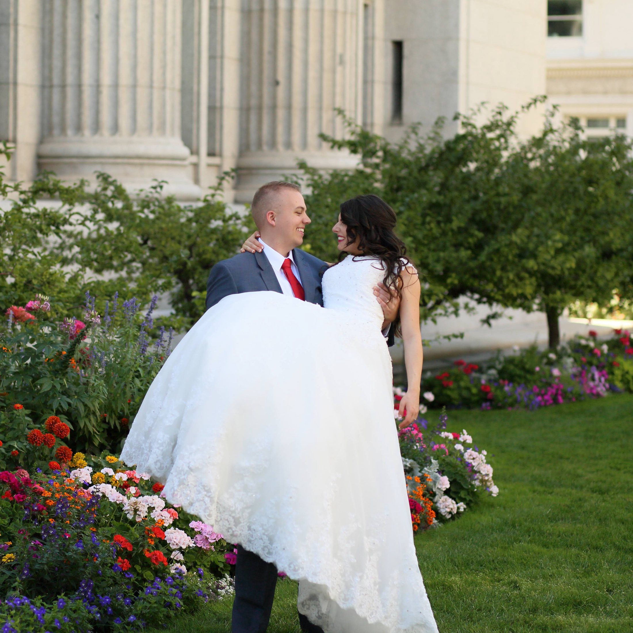 Salt Lake Temple Wedding 15 by Brad Ovard Photography